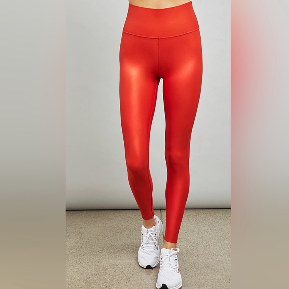 NWT Carbon38 High Rise Full-Length Legging in Takara Shine Red Medium